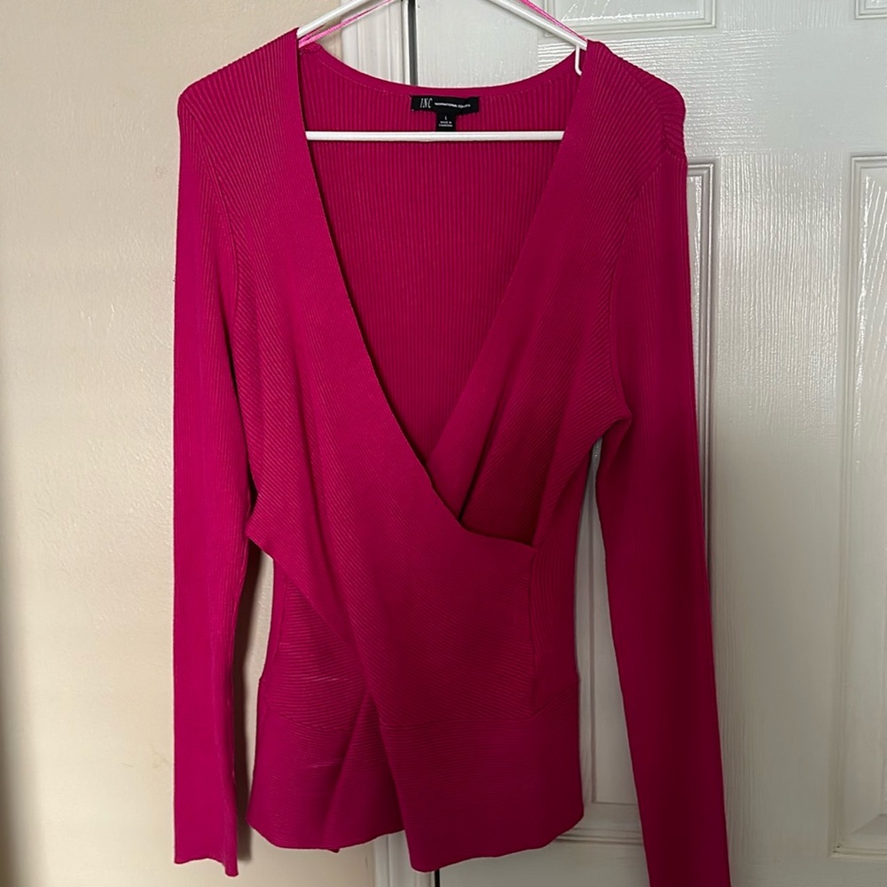 New INC International Concepts
Solid Ribbed Sweater